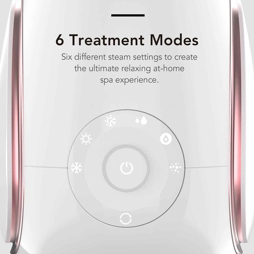 Fancii Nano Ionic Facial Steamer Hot & Cool with Aromatherapy and 6 Spa Settings – 30 Min Steam Time - Professional Home Face Sauna for Moisturizing & Pore Cleansing, Rivo