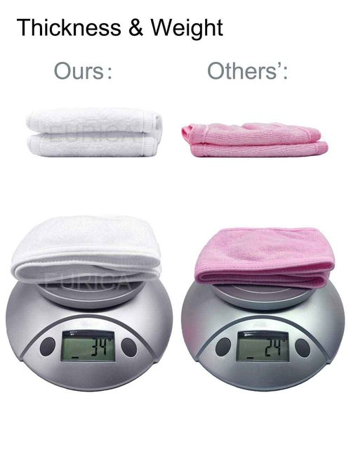 EUICAE Spa Headband Hair Towel Wrap - Non-Slip Stretchable Washable Makeup Facial Treatment and Sport Headband for Face Wash, Fits All (White 50pcs)