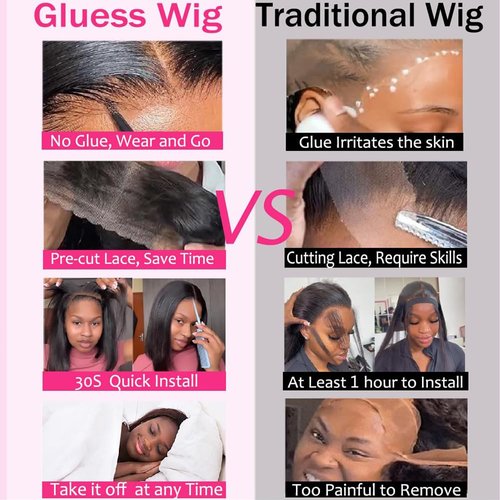 Karlami Wear and Go Glueless Wig Bob Wig Human Hair 180% Density HD Lace Closure Human Hair Glueless Wigs for Black Women 5x5 Closure Wigs Pre Plucked 16 Inch