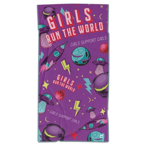 Sprints Athletic Running Towel, Full-Sized, Car Seat Cover - Performance Microfiber…(Girls Run The World)