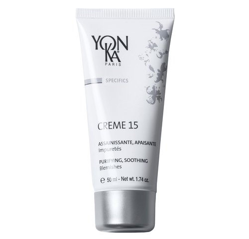 Yon-Ka Specifics Creme 15 | Balancing Face Cream with Chamomile & Botanicals | Purifying Skincare for Blemish-Prone or Oily Skin | Paraben-Free | 1.74 oz
