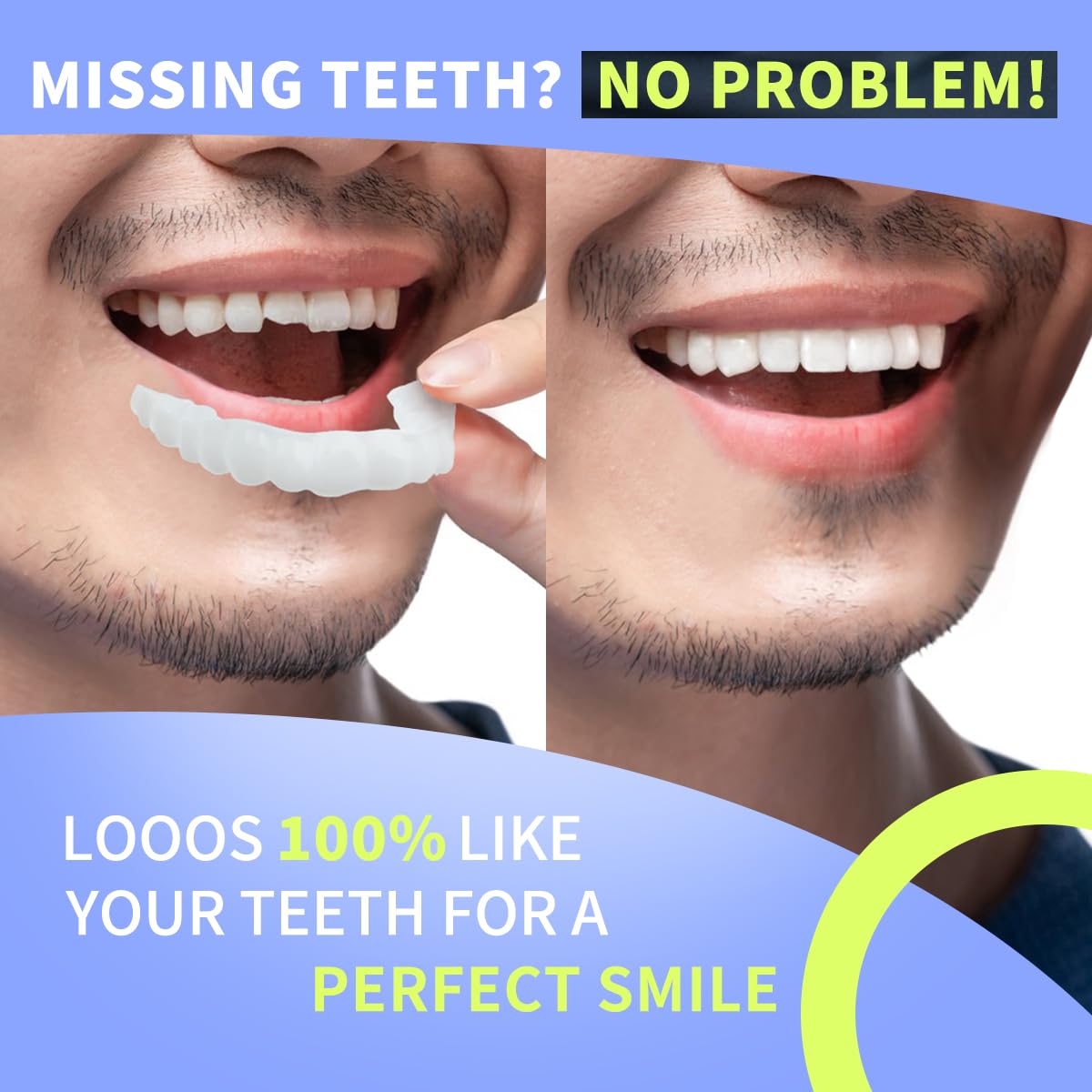 2 Custom Retainers for Teeth, Dental White Retainer - Comfortable and Durable, Retainers for Upper and Lower Teeth