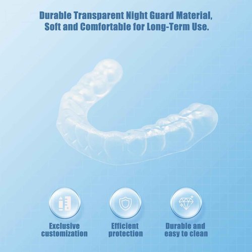Custom Night Guard for Bruxism/Grinding/TMJ at Night, Bite Mouth Guard for Teeth Clenching Nighttime, for Adults & Kids (One Guard)