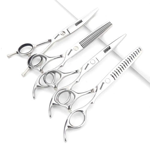 6/6.5 inch professional hair scissors hairdresser hair thinning hairdressing tools barber scissors (6-inch 4pc)