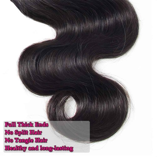 12A Human Hair Bundles 400g Body Wave Bundles Human Hair Extensions 14 14 16 16 Inch Brazilian Virgin Body Wave 4 Pieces Deals Unprocessed Brazilian Quick Weave Extensions Natural Black