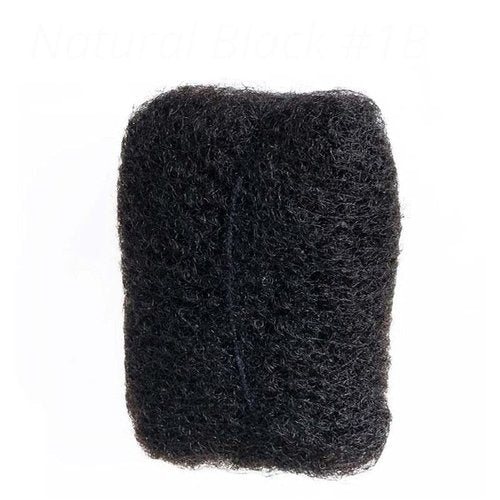 BESHINNAAUL Afro Kinky Bulk Human Hair,2 Bundles/Package,50 Grams/1.76 Oz Each Bundle,Natural Black #1B Ideal for Dreadlocks Extension,Twists and Braids #1B,12inch
