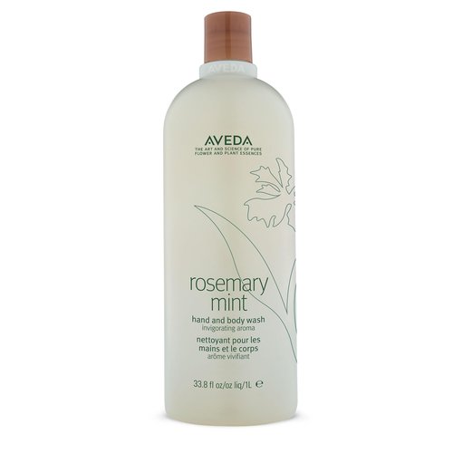 Aveda Rosemary Mint Hand & Body Wash | Liquid Hand Soap and Body Wash | with Invigorating Aroma of Certified Organic Peppermint & Rosemary, 33.8 Fl Oz