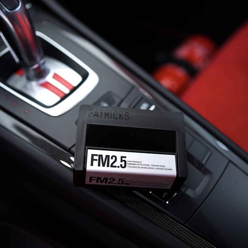 PATRICKS | FM2.5 Matte Pomade for Men's Hair | Medium - High Hold Styling Product | Thickening Paste | Travel Friendly | Sulfate Free | Water Resistant | 75g