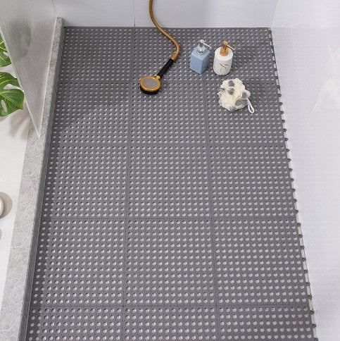 Anti-Slip Bathroom Floor Mat White 30x30cm Non-Slip Safety Mat - 1 Piece