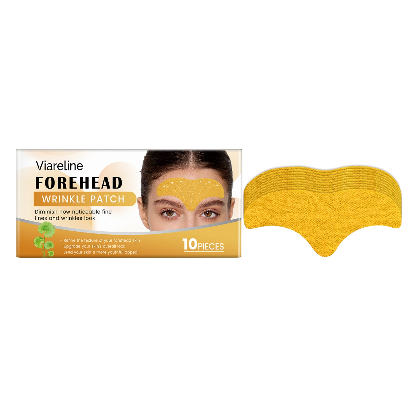 Forehead Wrinkle Patch Set - 10 Pieces Anti-Aging Skin Care Masks
