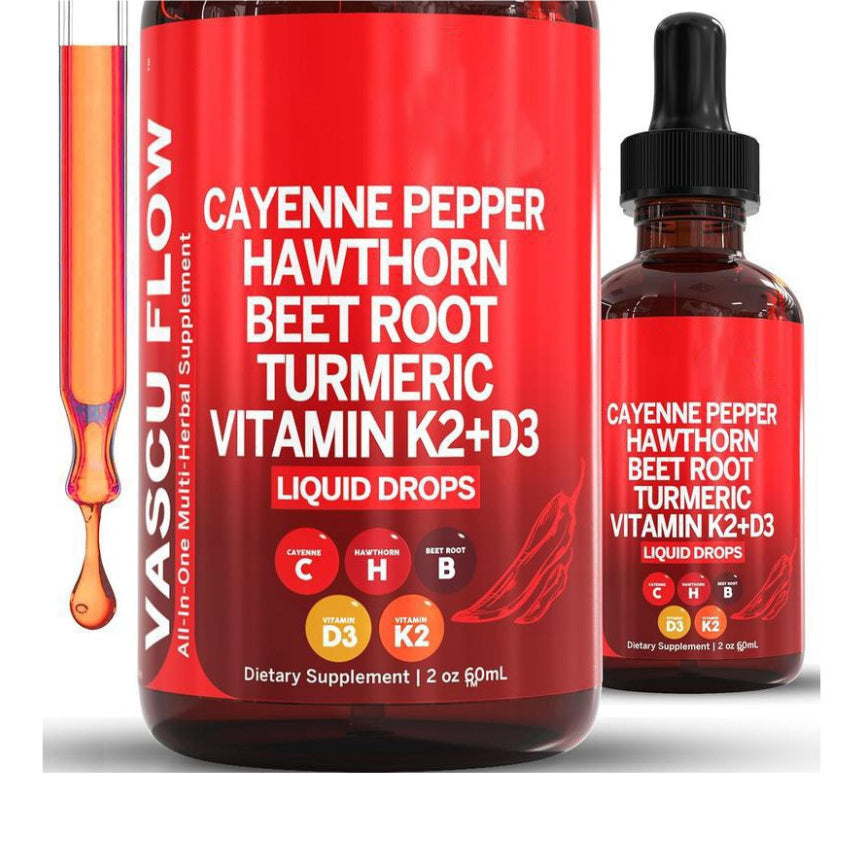 Vitamin D3 K2 Hawthorn Fruit Liquid Drops Supplement 60ml
