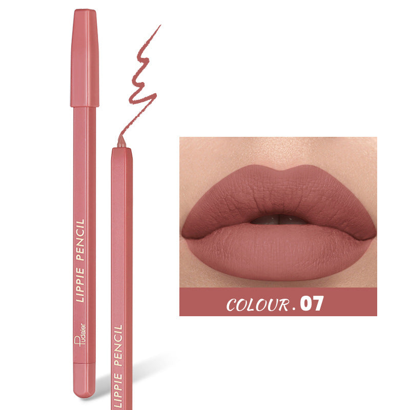 Waterproof Lipstick Pen Lip Liner No Stain Matte Lip Makeup 2g Multiple Colors