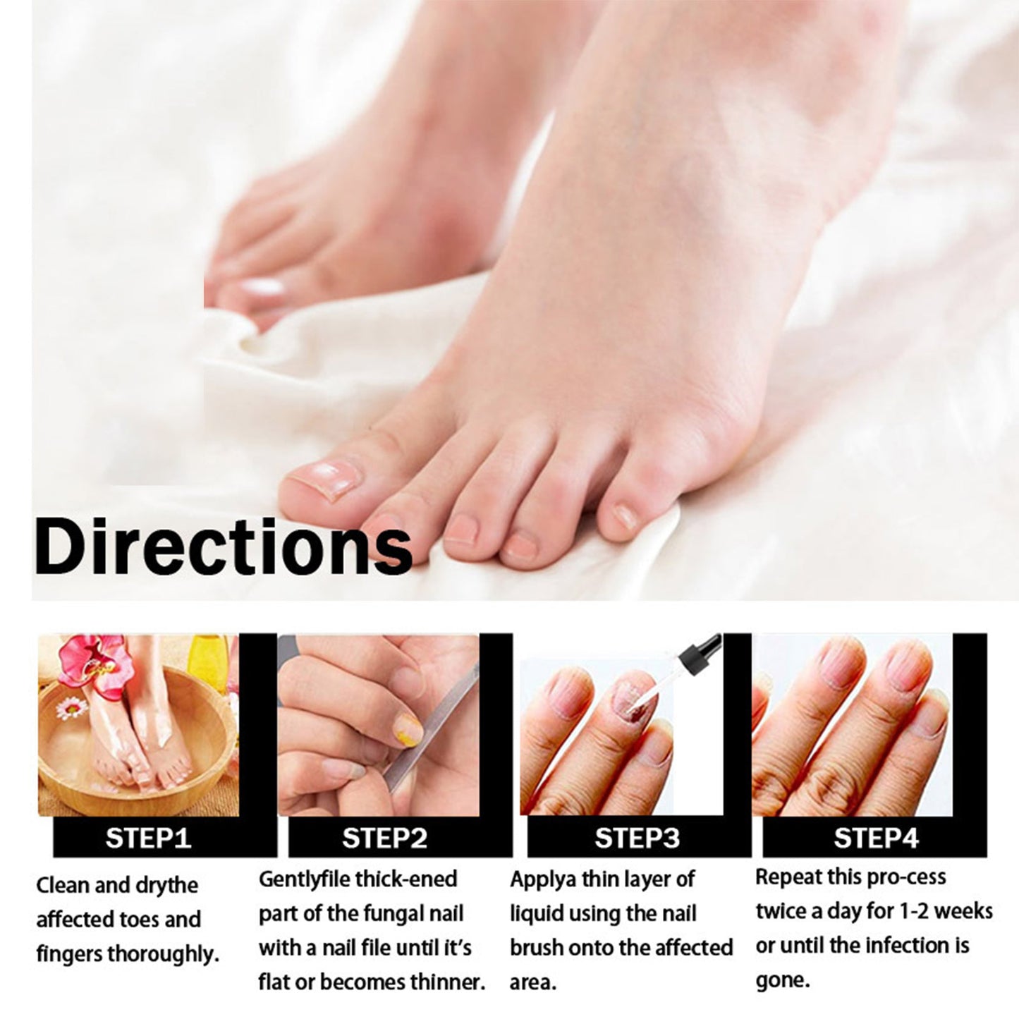 Nail Repair Solution for Damaged Nails - Moisturizing & Strengthening Liquid