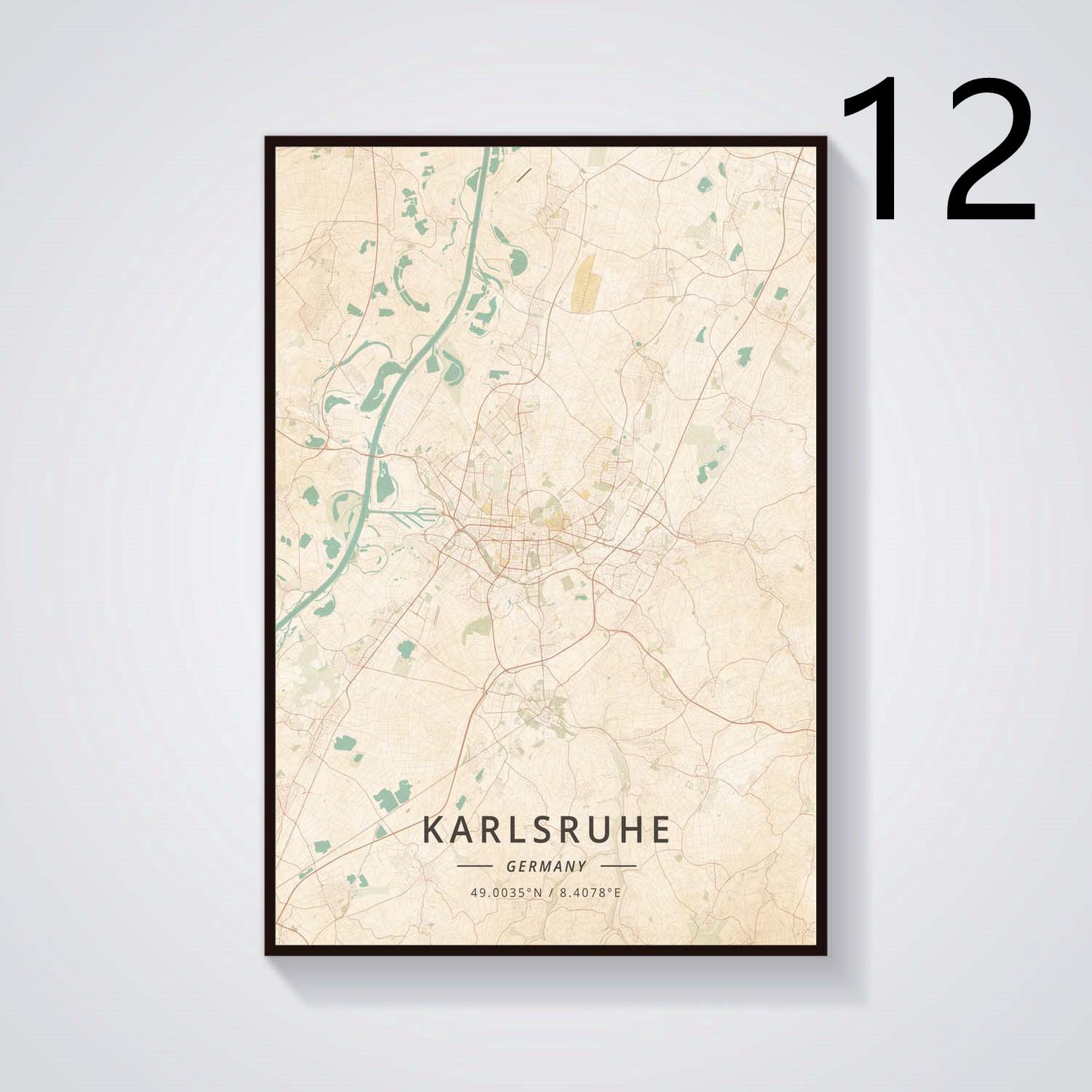 German City Subway Canvas Wall Art Poster - Home Decor