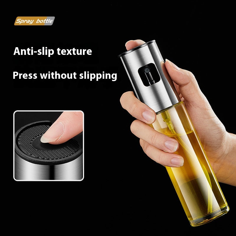 Stainless Steel Oil Dispenser Bottle - 100ml & 200ml Capacity, Automatic Pour