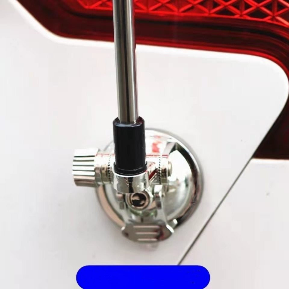 Car Flag Pole Holder with Large Gold Suction Cup - Vehicle Window Mount