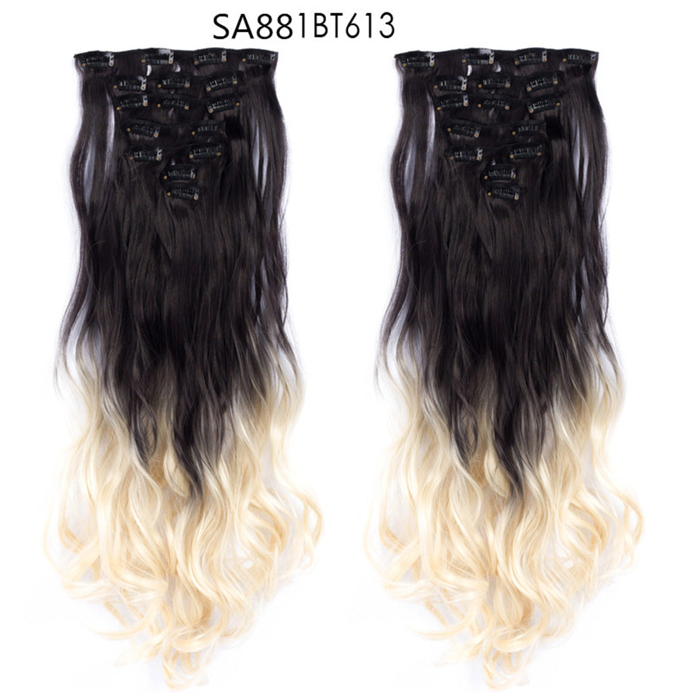 Long Curly Hair Piece High Temperature Synthetic Wig