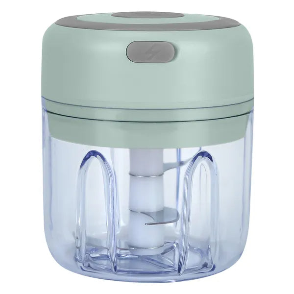 Mini Electric Garlic Chopper - 8.45oz Capacity, One-Button Operation, Pink