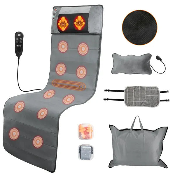Full Body Electric Massage Mat with Heat & Vibration - Advanced