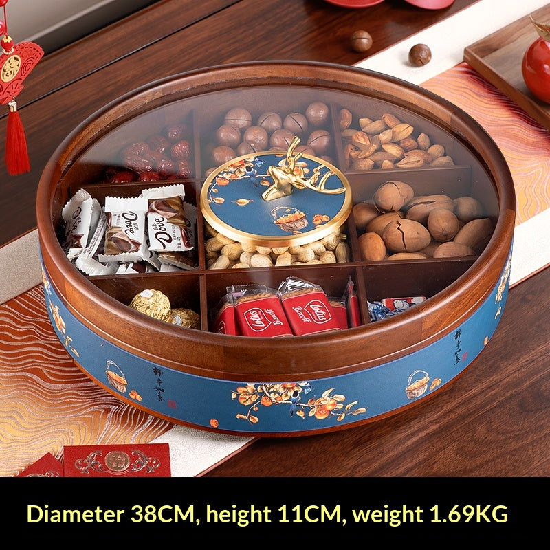 Dried Fruit Storage Box for Home Kitchen Tea Table Snack Organizer with Multiple Styles