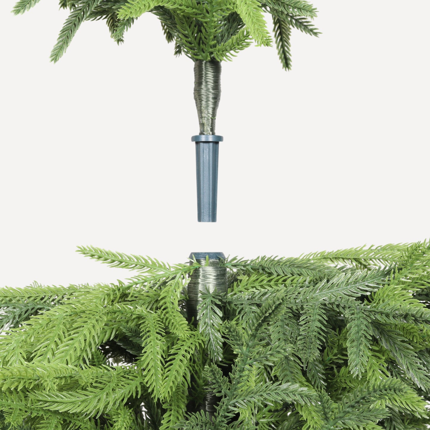 5' Real Touch Artificial Pine Tree in Black Pot - Green Leaves