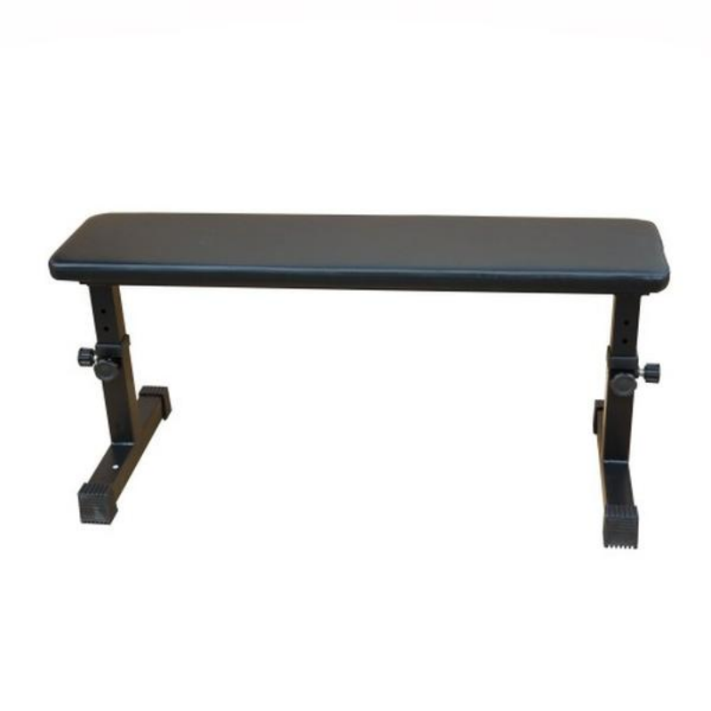 Flat Dumbbell Bench for Home Fitness - Comfortable Design, Black