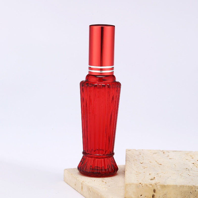 Decorative Glass Perfume Spray Bottles with Fire Extinguisher Design - 15ml Color Variants
