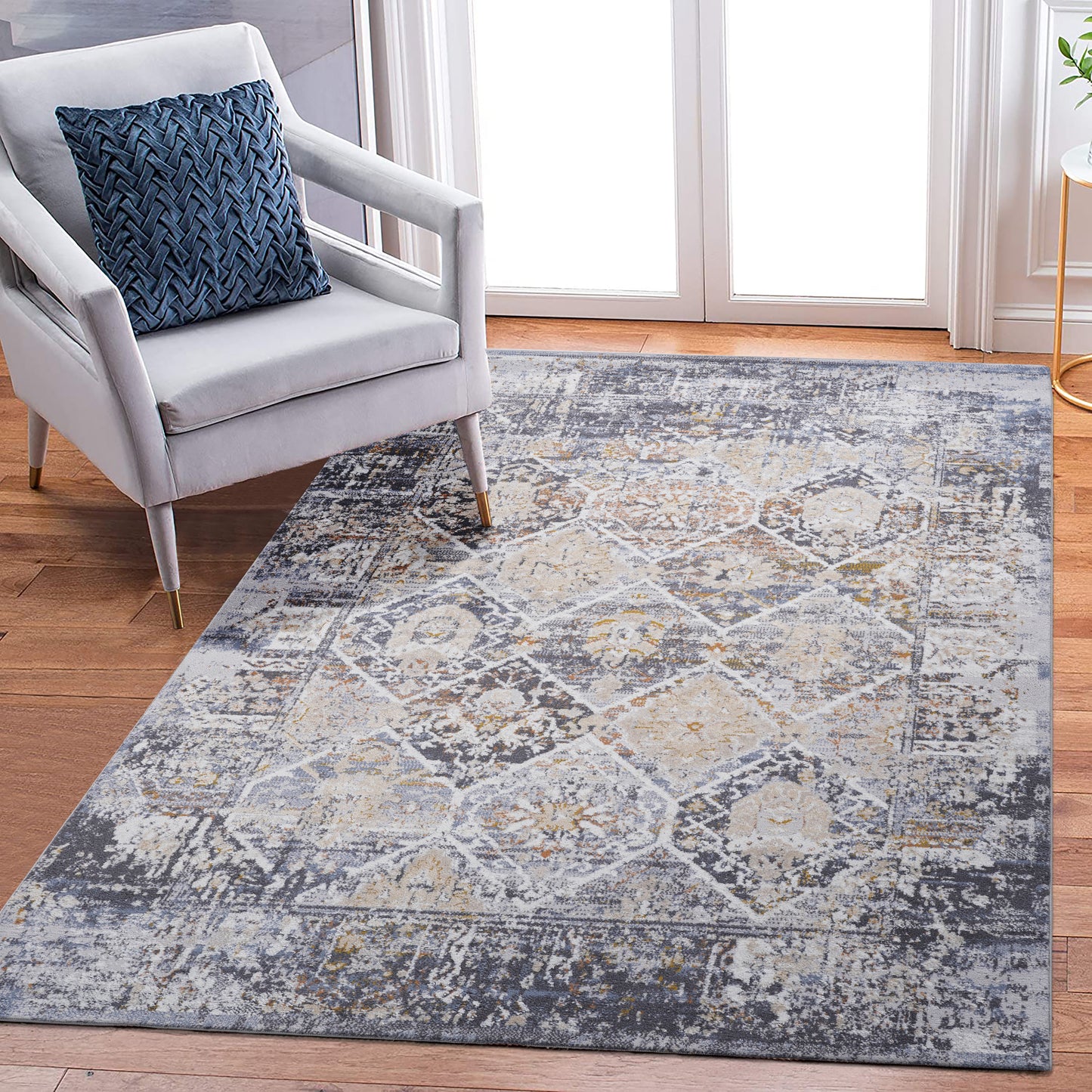 PAYAS 8X10 Multi Traditional Area Rug