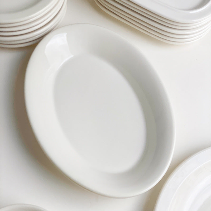 Ceramic Dinner Plates - Assorted Styles, Modern Minimalist Design