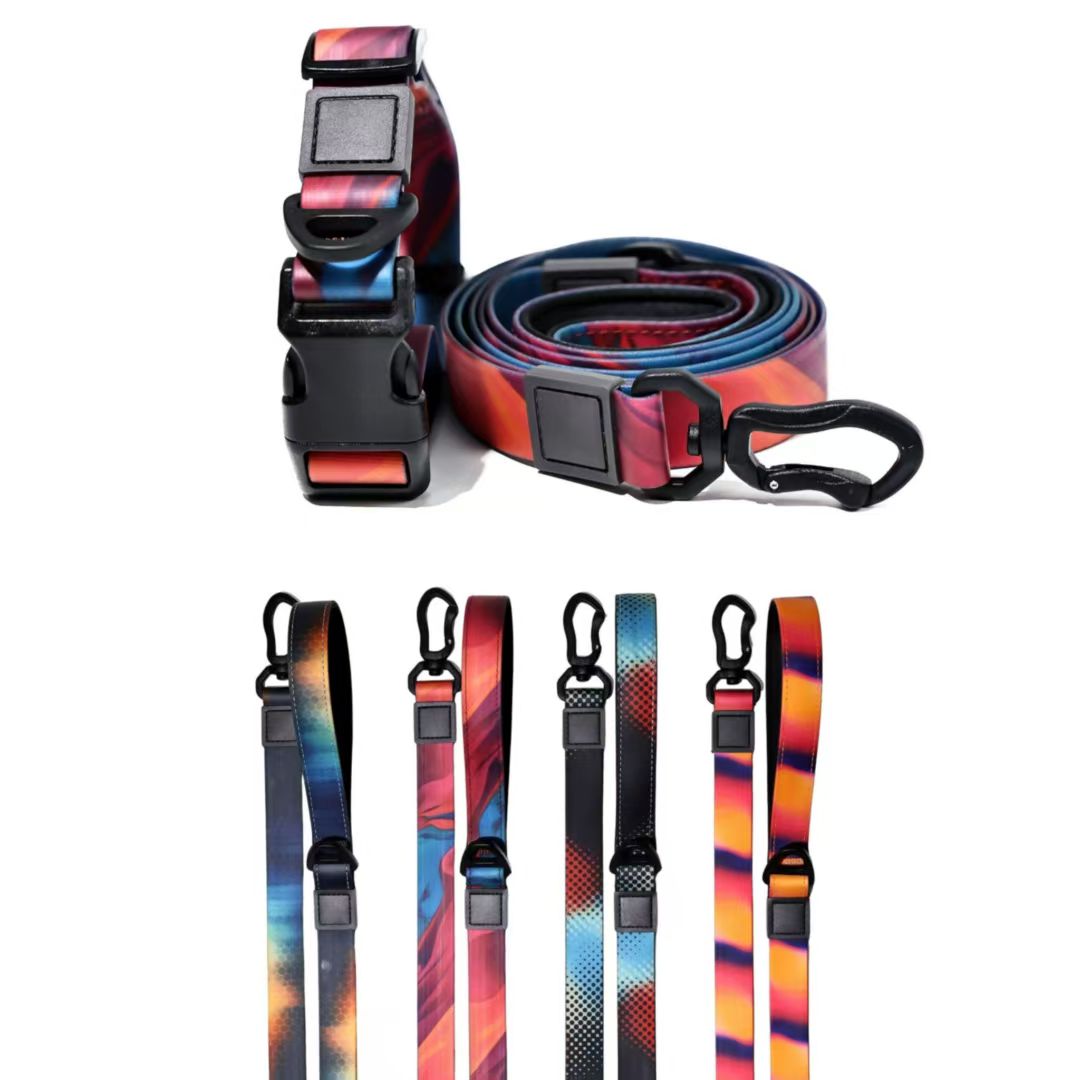 Waterproof Dog Leash Set with PVC Coating - Traction Rope for Outdoor Walks