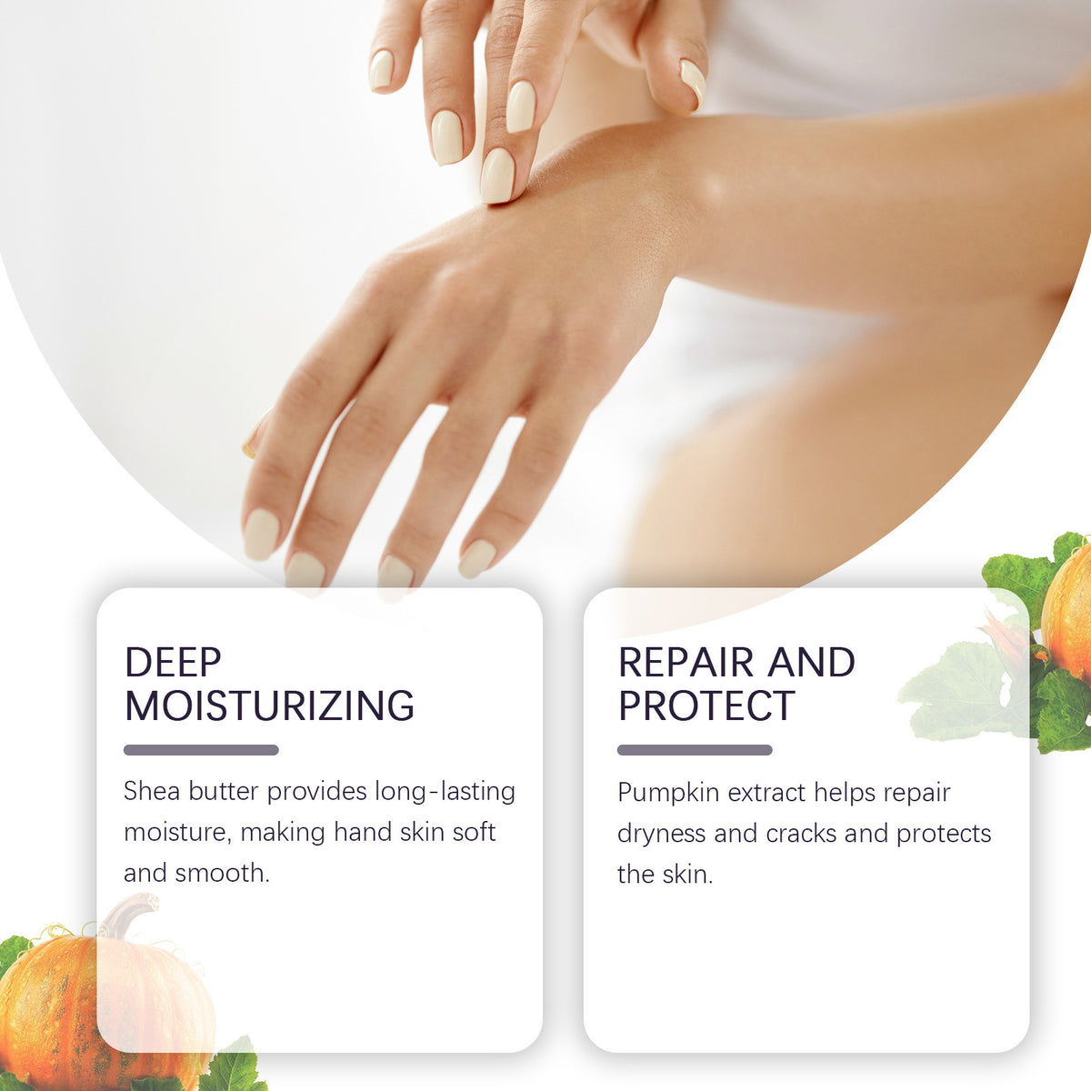 Hydrating Pumpkin Hand Cream - Nourishing Moisturizer for All Skin Types 30ml
