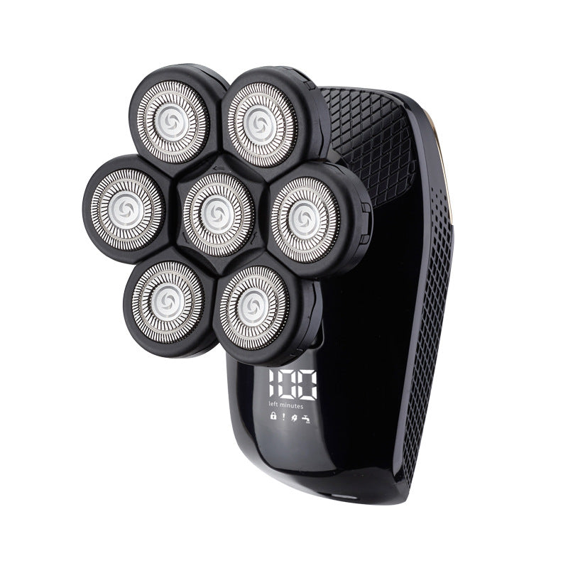 Cross-border 7D Electric Razor for Men Rechargeable Shaving Head & Beard Trimmer