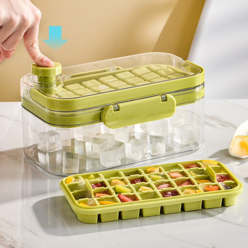 Silicone Ice Cube Mold with Single & Double Layer Options - Square Design