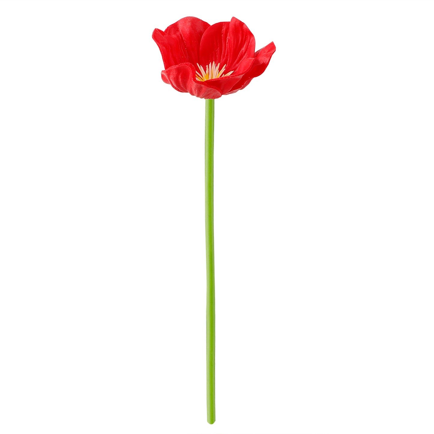 Red Artificial Flower - 12.5 Inch PU Decorative Floral