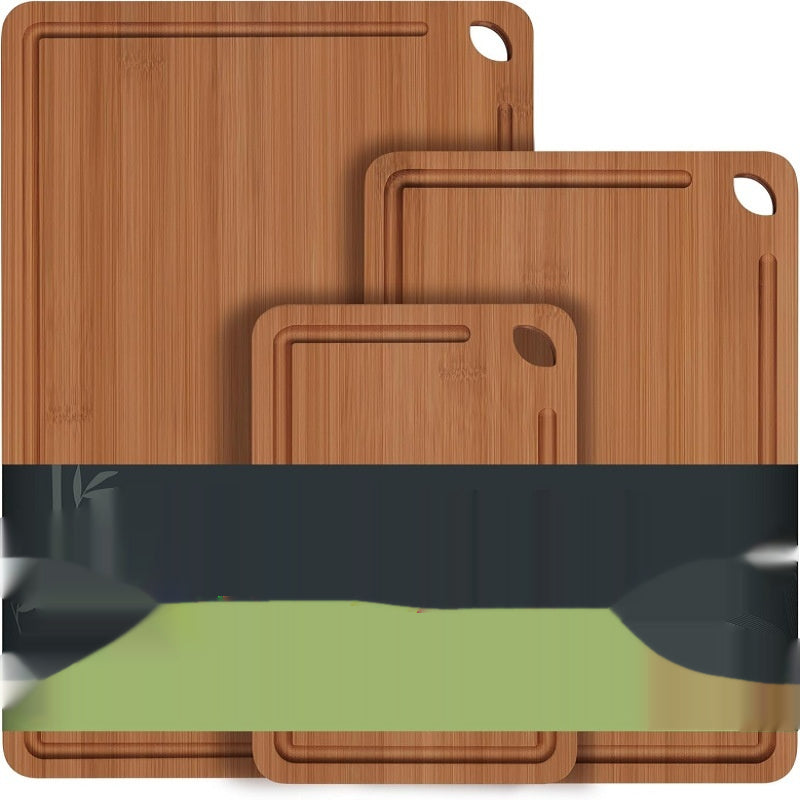3-Piece Bamboo Cutting Board Set Kitchen Utensils Modern Minimalist Square Design