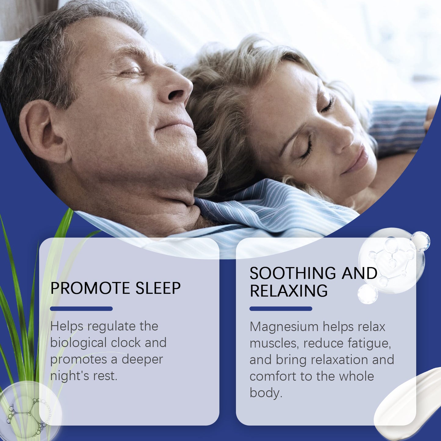 Lemongrass Magnesium Body Lotion for Muscle Relaxation & Nighttime Sleep