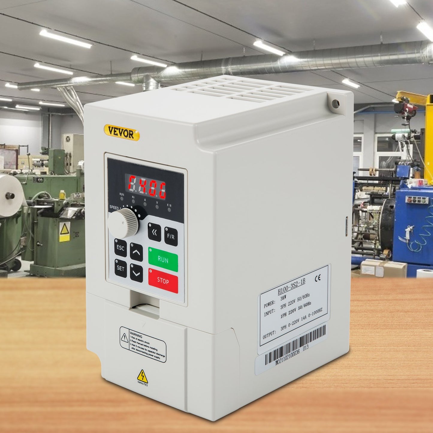 3KW Variable Frequency Drive Inverter - 220V AC, CNC Motor Control