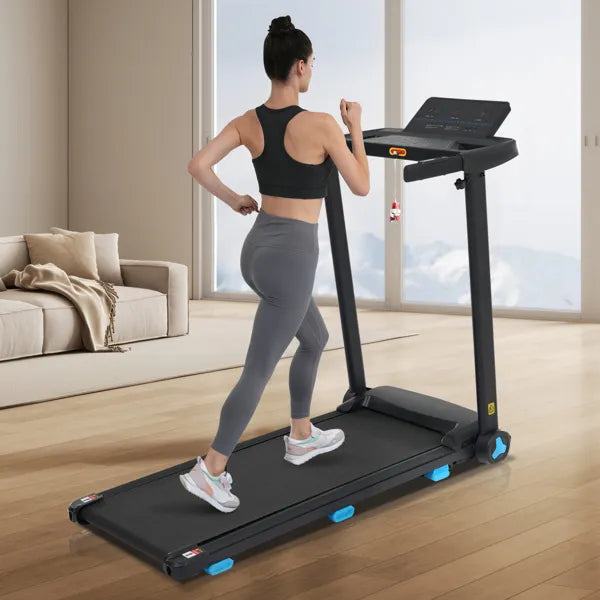 Foldable Treadmill with Incline, 3.0HP, Bluetooth & Heart Rate Sensors