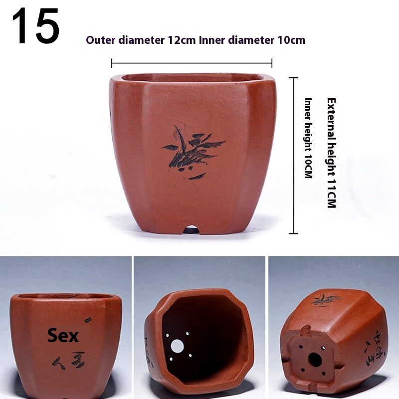 Purple Sand Flowerpot Tray for Yixing Pots - Garden & Home Storage