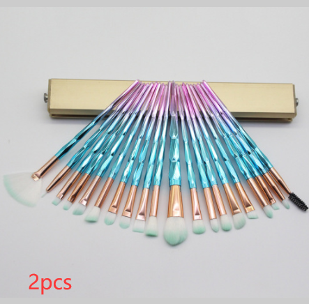 Colorful Makeup Brush Set with 20 Brushes | Cosmetic Tools for Face & Eyes
