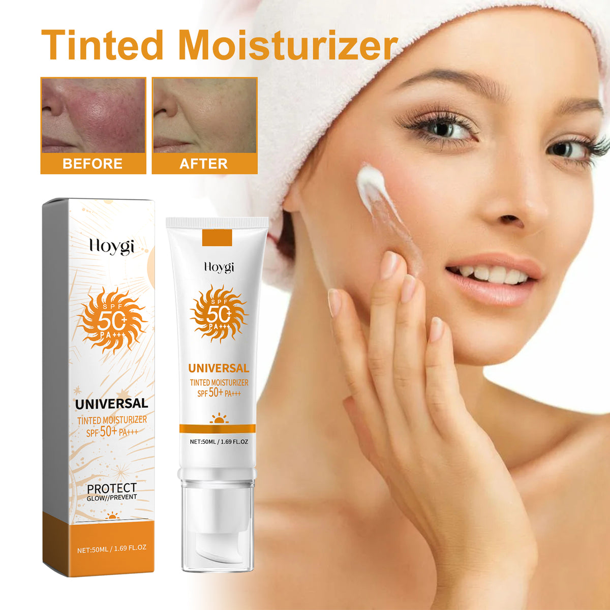 All-In-One Sunscreen Foundation Makeup with UV Protection 50ml