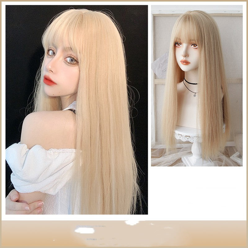 Long Straight Cosplay Wig with Care Set