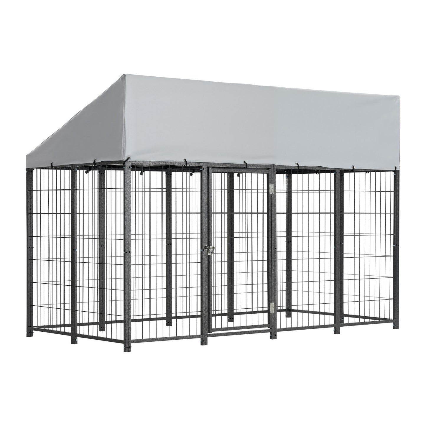Large Outdoor Dog Kennel 7.87x3.94x5.4 Ft Waterproof Heavy Duty Enclosure with Lock