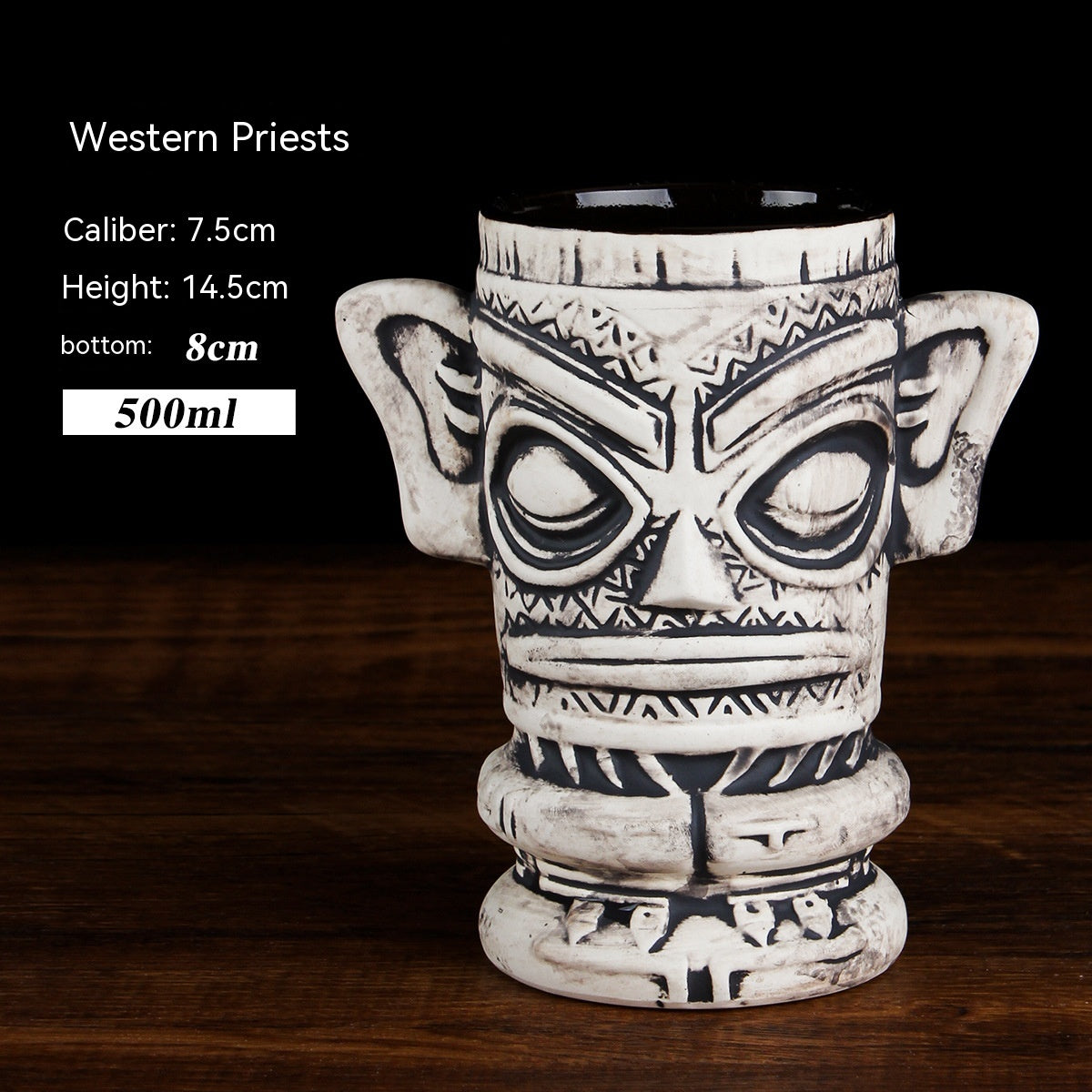 Creative Ceramic Cocktail Glass - Retro Style Multi-Design Drinkware
