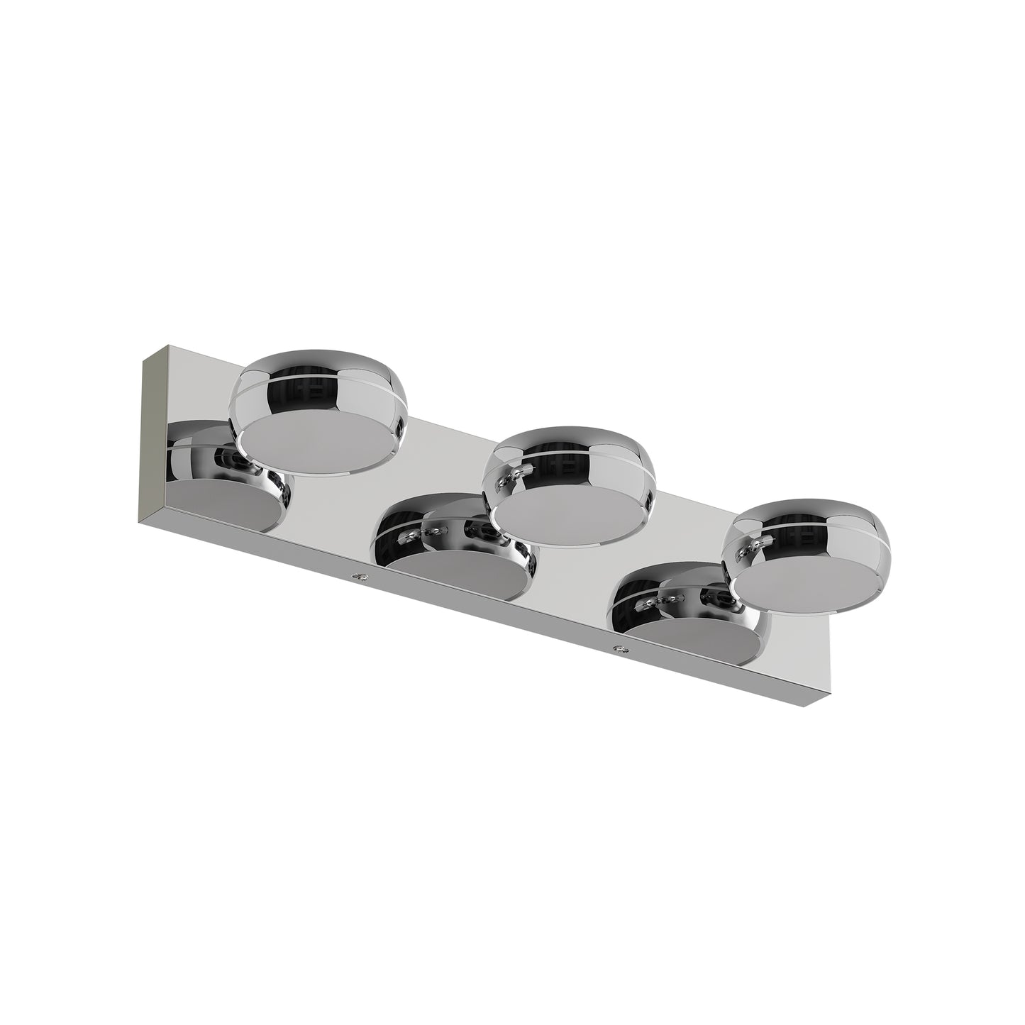 Modern LED Vanity Lights - 20in Chrome Bathroom Fixture