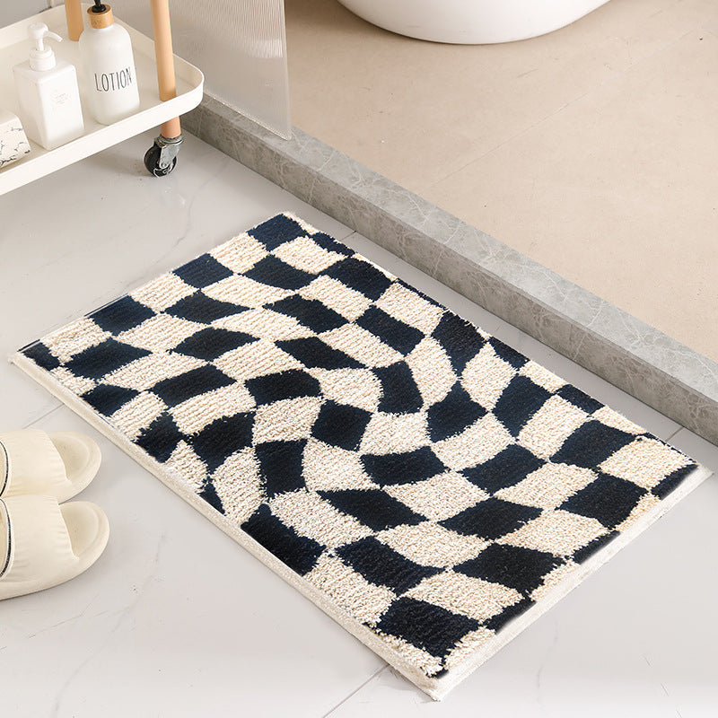 Water-Absorbing Non-Slip Bathroom and Bedroom Mat - Easy Handle, Stain Resistant