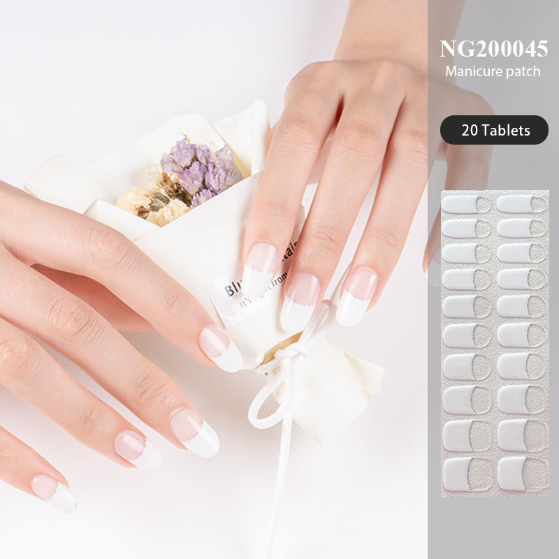 Semi Cured Gel Nail Stickers - Transparent