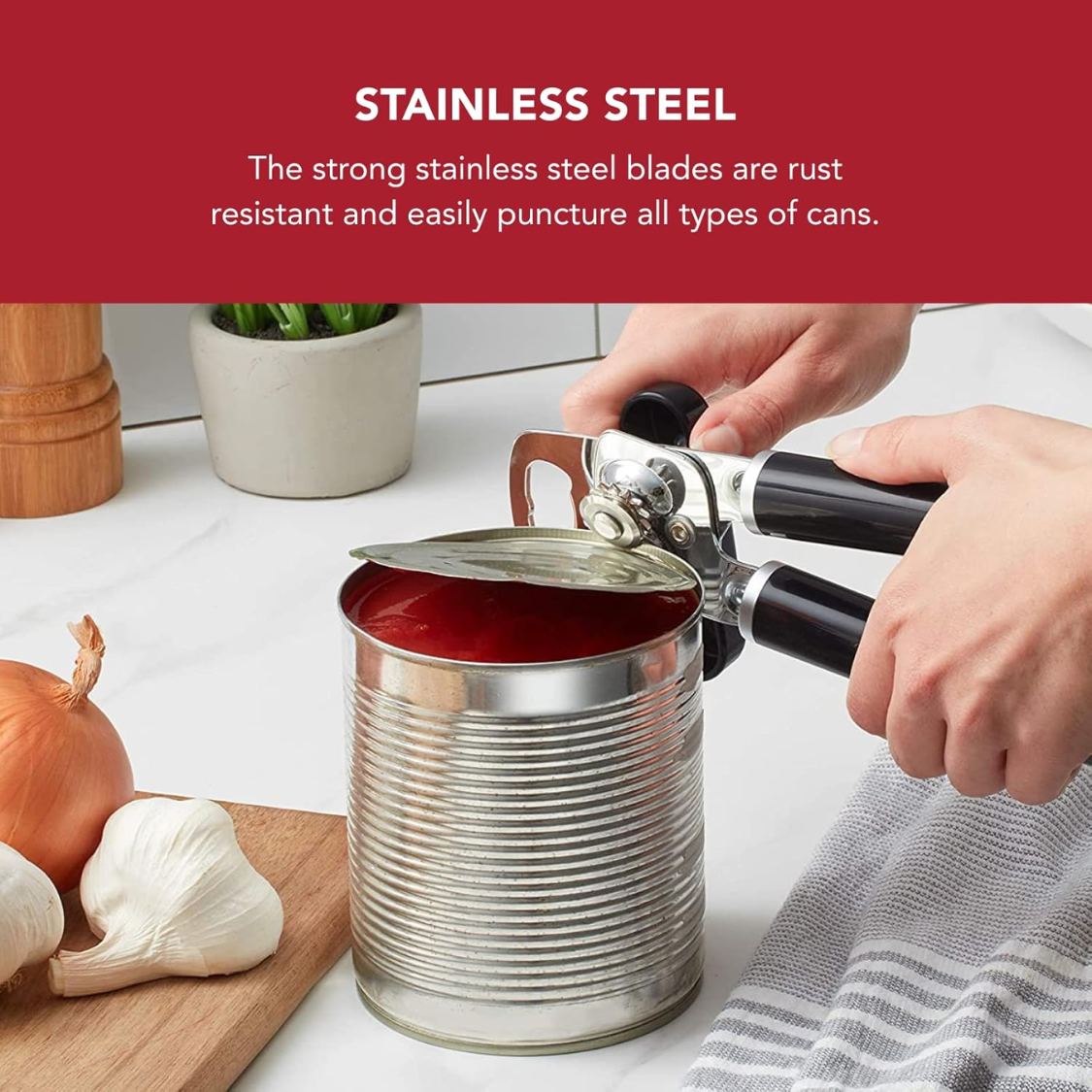 Classic Multifunction Can Opener And Bottle Easy To Use, Razor Sharp