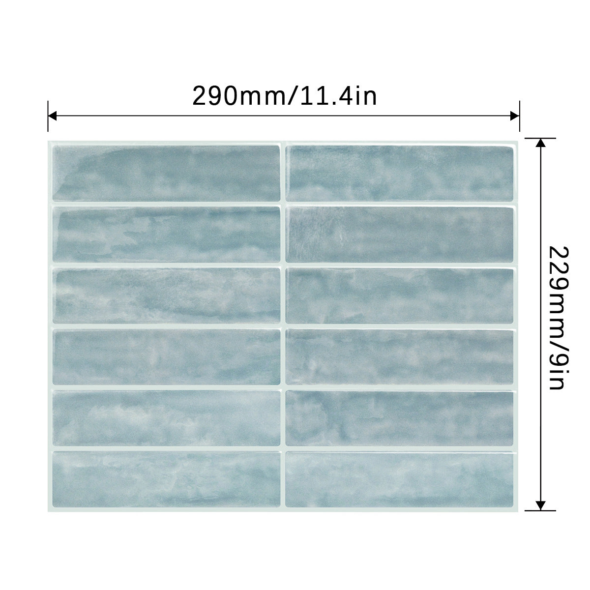 Waterproof 3D Self-Adhesive Wall Sticker for Kitchen Bathroom - High Temp Resistant