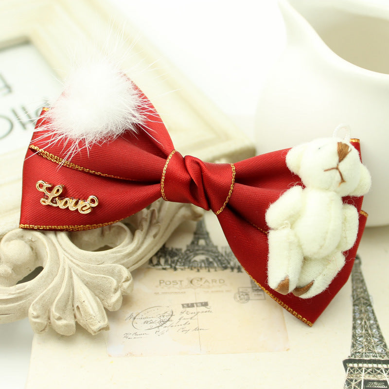 Christmas Hair Clip Set - Cute Bow, Flower & Holiday Styles for Women